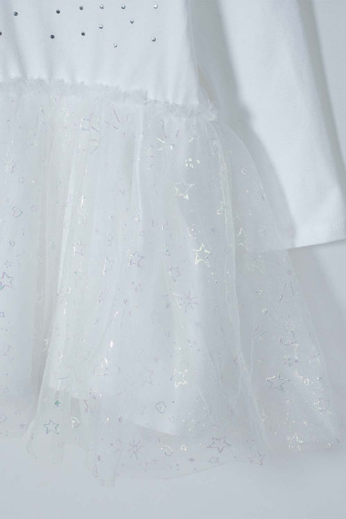 VESTIDO DE LITTLEMIC MULTICOLOR PARA NIÑA 2T A 5T