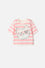CAMISETA DE MIC MANGA CORTA MARFIL PARA NIÑA