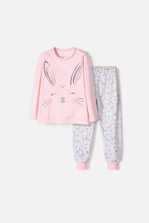 PIJAMA DE LITTLEMIC PANTALÓN LARGO MULTICOLOR PARA NIÑA 2T A 6T