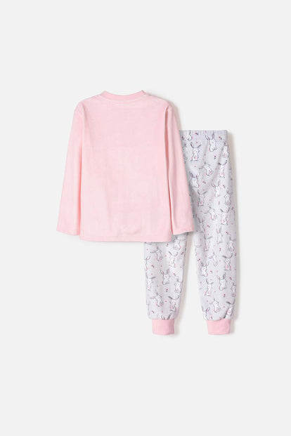 PIJAMA DE LITTLEMIC PANTALÓN LARGO MULTICOLOR PARA NIÑA 2T A 6T