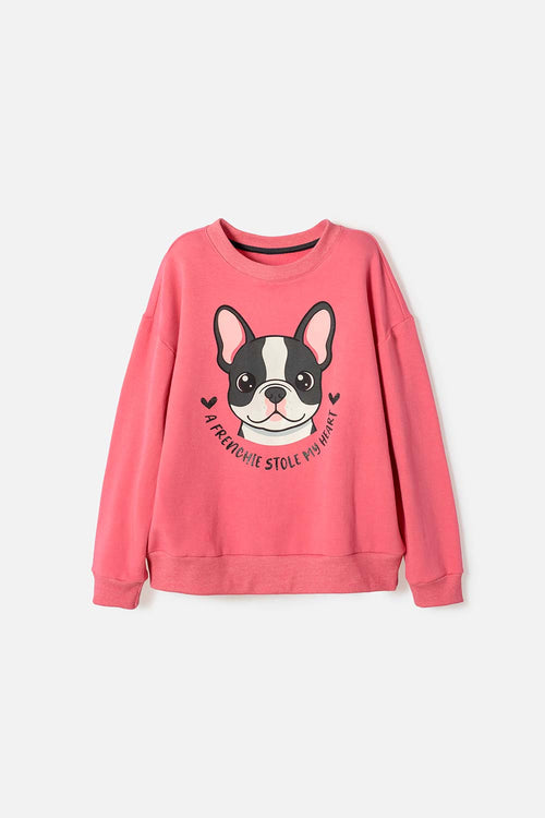 BUZO DE MIC CERRADO ROSADO PARA NIÑA