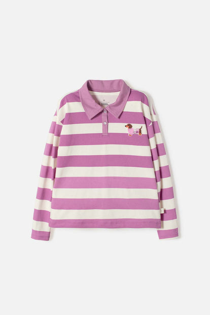 CAMISETA TIPO POLO DE MIC MULTICOLOR PARA NIÑA