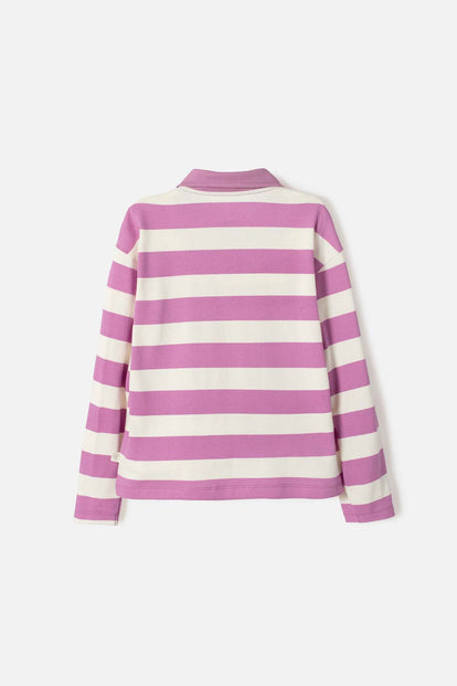 CAMISETA TIPO POLO DE MIC MULTICOLOR PARA NIÑA
