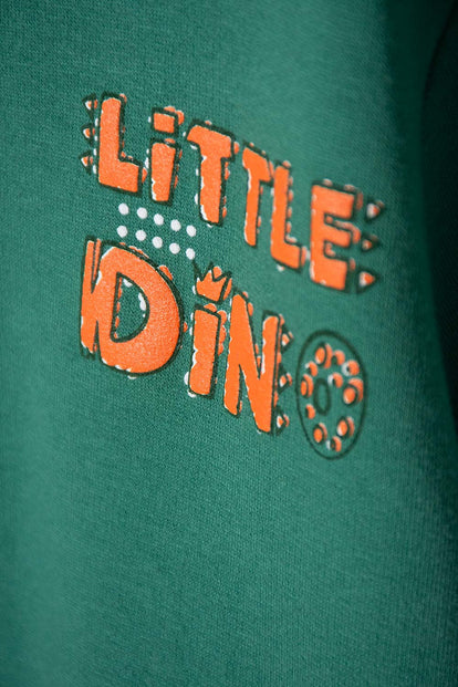 BUZO DE LITTLEMIC CON CIERRE VERDE PARA NIÑO 2T A 6T