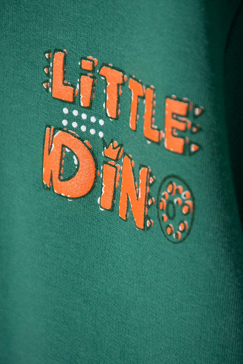 BUZO DE LITTLEMIC CON CIERRE VERDE PARA NIÑO 2T A 6T