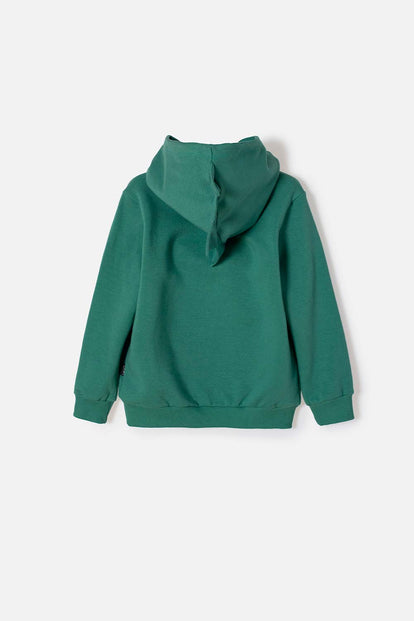 BUZO DE LITTLEMIC CON CIERRE VERDE PARA NIÑO 2T A 6T