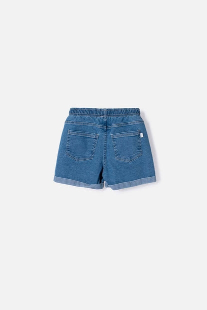 SHORT DE MIC CON CORDON AZUL PARA NIÑA