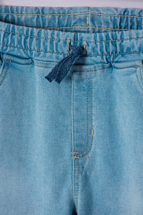 JOGGER DE MIC CON CORDÓN AZUL PARA NIÑO