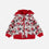 CHAQUETA MINNIE MOUSE CON CAPUCHA MARFIL Y ROJA PARA BEBÉ NIÑA