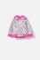 CHAQUETA DE SNOOPY CON CAPUCHA MARFIL Y ROSADA PARA BEBÉ NIÑA