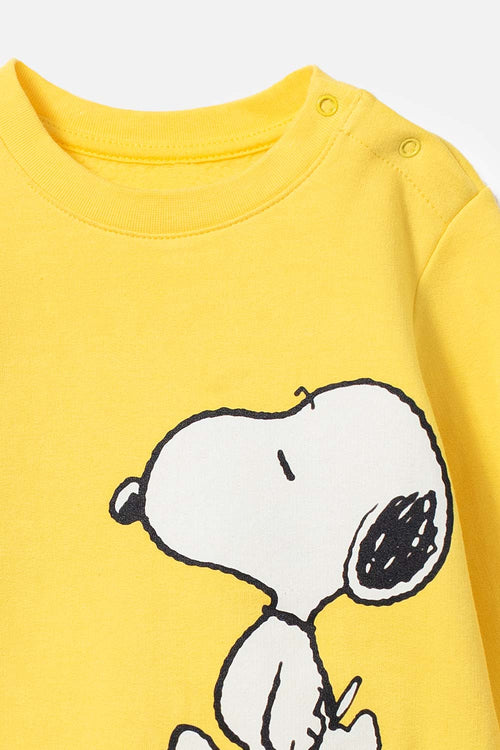 Card slide image -  BUZO DE SNOOPY CON CAPUCHA AMARILLO PARA NIÑO 2T A 5T