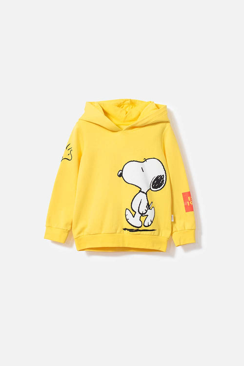 Card slide image -  BUZO DE SNOOPY CON CAPUCHA AMARILLO PARA NIÑO 2T A 5T