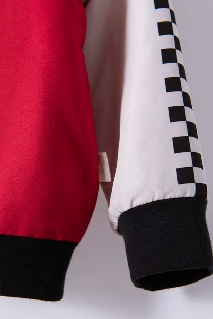 CHAQUETA DE CARS CON CIERRE ROJA Y BLANCA PARA NIÑO 2T A 5T – MIC