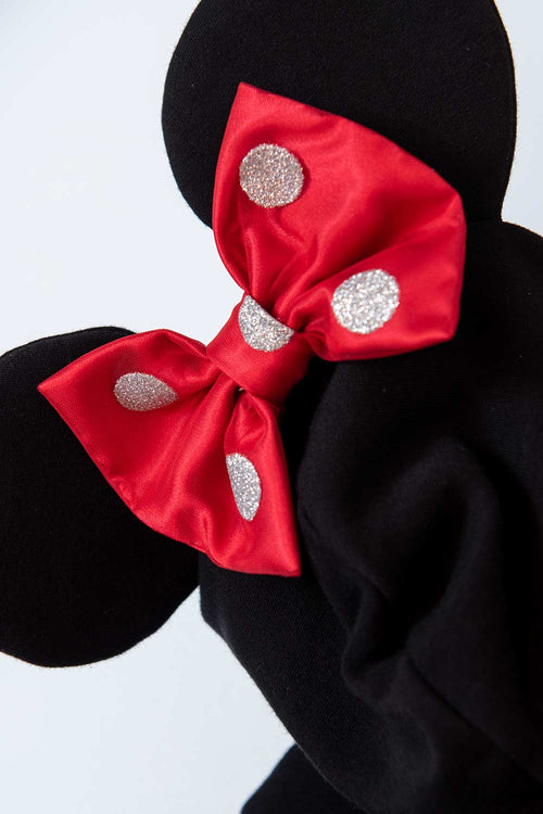 BUZO DE MINNIE MOUSE NEGRO CON BOLERO PARA NIÑA 2T A 5T