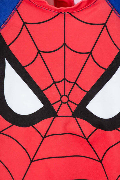 CONJUNTO DE BAÑO SPIDER-MAN ROJO PARA BEBÉ NIÑO