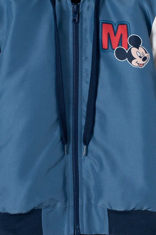 Card slide image -  CHAQUETA DE MICKEY MOUSE CON CAPUCHA AZUL Y MARFIL UNISEX