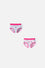 PACK X2 PANTIES DE LOS LOONEY TUNES GRIS Y ROSADO PARA NIÑA 2T A 5T