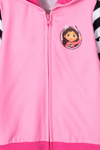  BUZO DE GABBY'S DOLLHOUSE ABIERTO ROSADO PARA NIÑA 2T A 5T