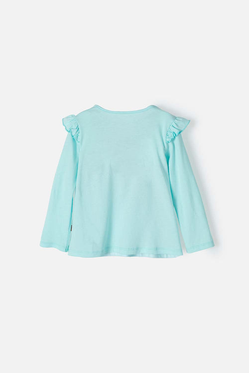 CAMISETA DE PAW PATROL AZUL CLARA DE MANGA LARGA PARA NIÑA 2T A 5T