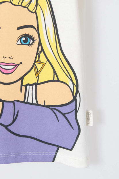 PIJAMA DE BARBIE MANGA CORTA MULTICOLOR PARA NIÑA