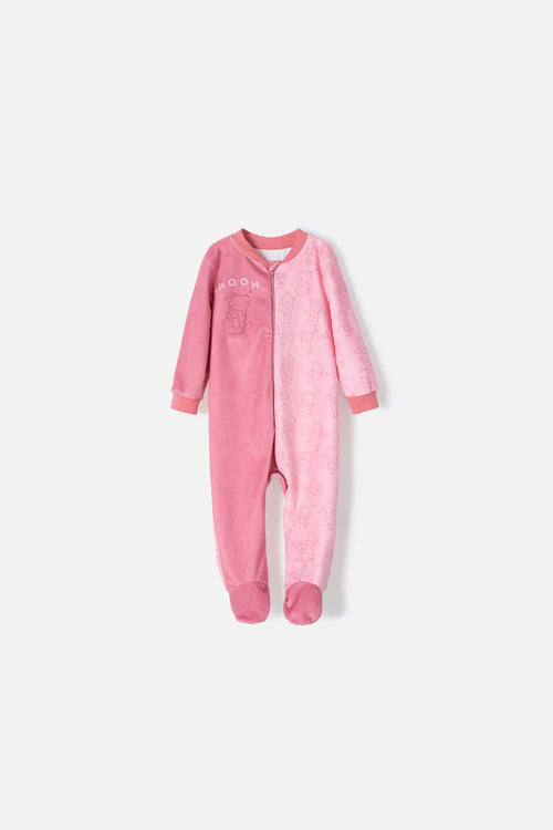 Card slide image -  PIJAMA ENTERIZO DE WINNIE THE POOH ROSADA PARA BEBE NIÑA