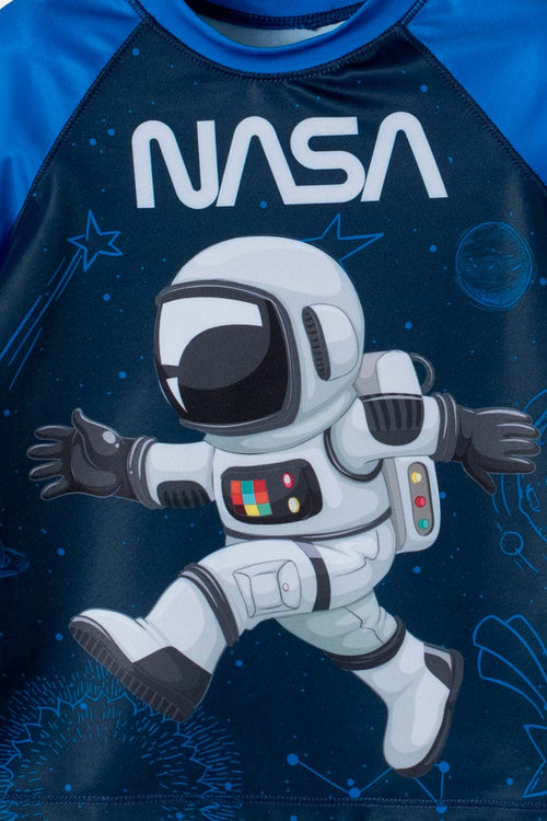 Card slide image -  CONJUNTO DE BAÑO DE LA NASA MANGA LARGA AZUL PARA NIÑO 2T A 5T