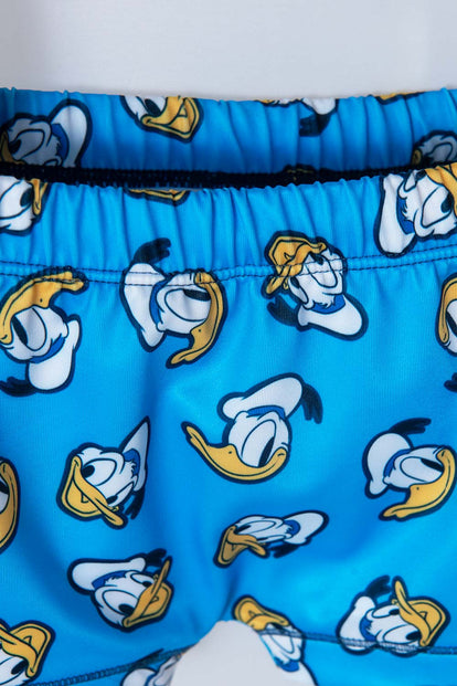 CONJUNTO DE BAÑO DE DONALD MANGA LARGA AZUL PARA BEBÉ NIÑO
