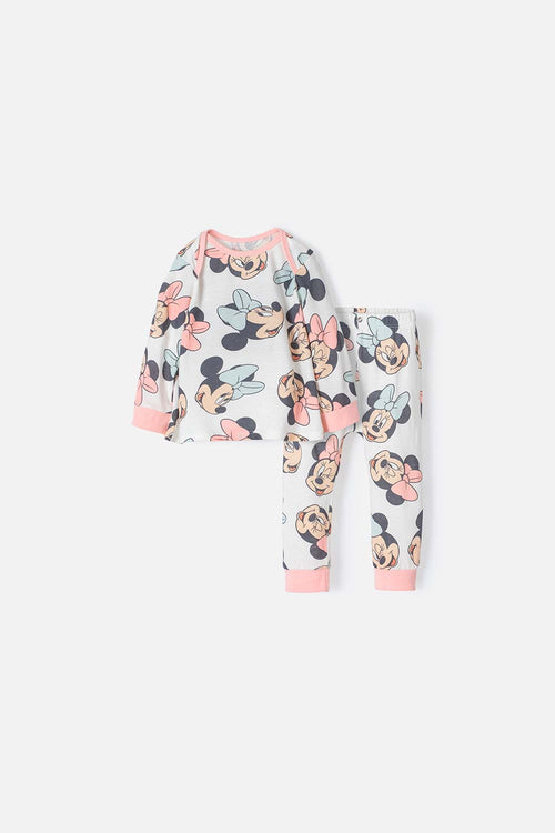 Card slide image -  PIJAMA DE MINNIE MOUSE MULTICOLOR CON PANTALÓN LARGO PARA BEBÉ NIÑA