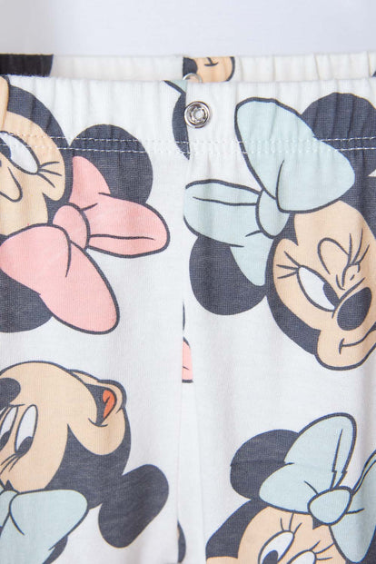 PIJAMA DE MINNIE MOUSE MULTICOLOR CON PANTALÓN LARGO PARA BEBÉ NIÑA