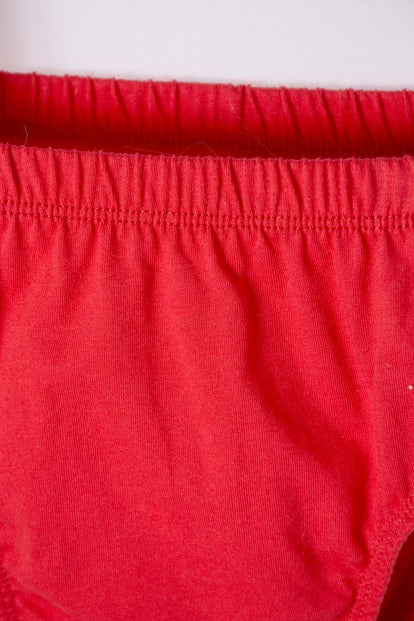 VESTIDO DE MINNIE MOUSE ROJO ESTAMPADO EN FRENTE PARA BEBÉ NIÑA