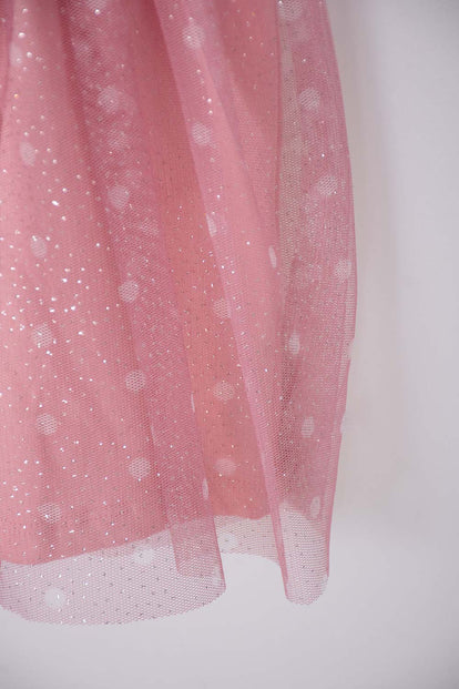 VESTIDO DE MINNIE MOUSE DE DOS PIEZAS PALO DE ROSA PARA BEBÉ NIÑA