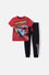 CONJUNTO DE CARS MANGA CORTA MULTICOLOR PARA NIÑO DE 2T A 5T