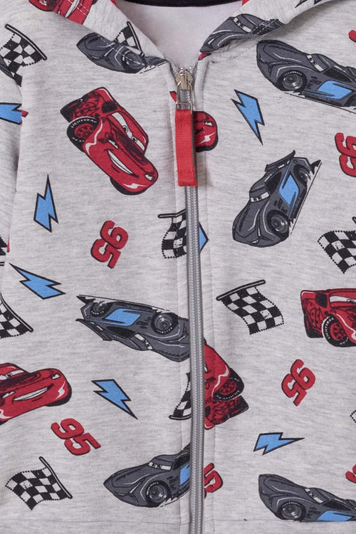 Card slide image -  BUZO DE CARS CON CIERRE GRIS PARA NIÑO 2T A 5T