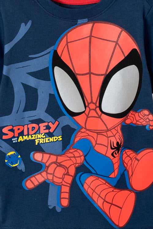 Card slide image -  CAMISETA DE SPIDER-MAN MANGA CORTA AZUL PARA NIÑO