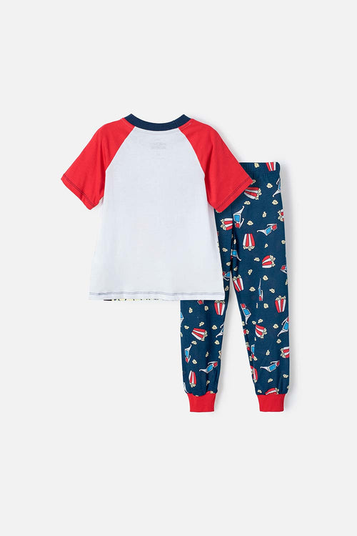 PIJAMA DE MICKEY MOUSE MULTICOLOR DE MANGA CORTA PARA NIÑO 2T A 5T