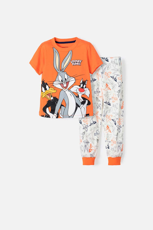 Card slide image -  PIJAMA DE LOONEY TUNES MANGA CORTA MULTICOLOR PARA NIÑO 2T A 5T