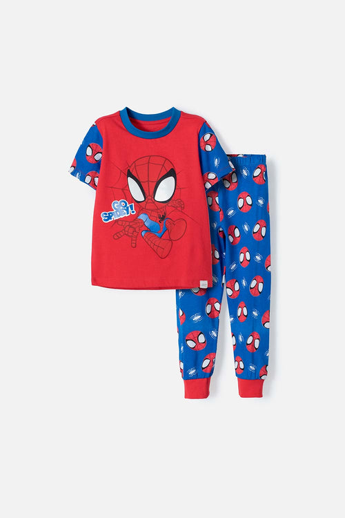 Card slide image -  PIJAMA SPIDEY AND HIS AMAZING FRIENDS AZUL Y ROJO PARA NIÑO 2T A 5T