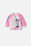 CHAQUETA DE MINNIE MOUSE CON CIERRE ROSADO Y MARFIL PARA BEBÉ NIÑA