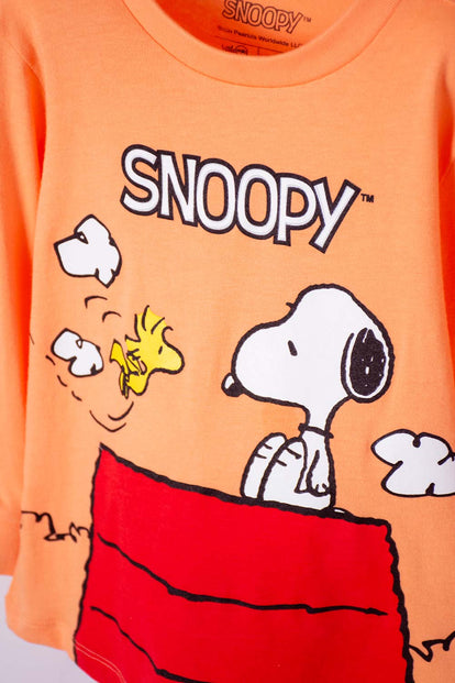 PIJAMA SNOOPY MANGA LARGA MULTICOLOR PARA NIÑO 2T A 5T