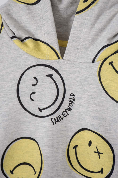 Card slide image -  CONJUNTO DE SMILEY GRIS JASPE DE PANTALÓN LARGO PARA NIÑO 2T A 5T