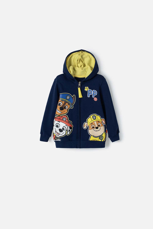 Card slide image -  BUZO DE PAW PATROL AZUL Y AMARILLO CON CAPUCHA PARA NIÑO 2T A 5T