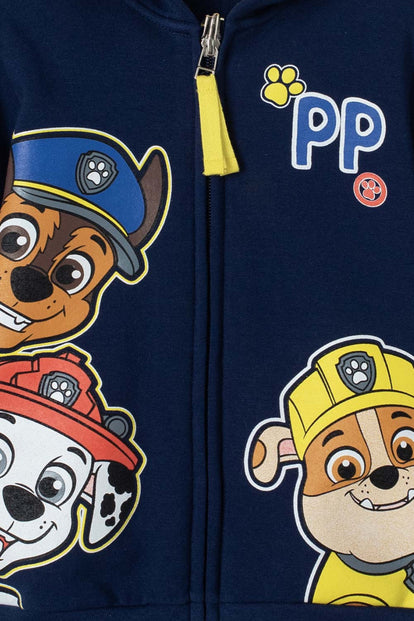 BUZO DE PAW PATROL AZUL Y AMARILLO CON CAPUCHA PARA NIÑO 2T A 5T