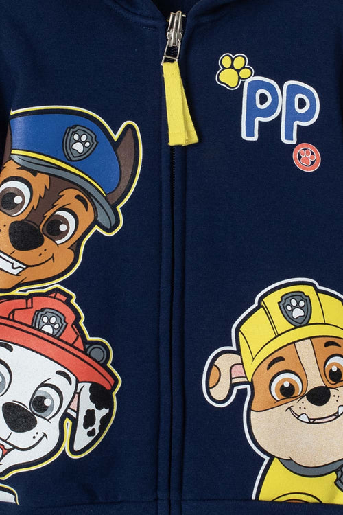 Card slide image -  BUZO DE PAW PATROL AZUL Y AMARILLO CON CAPUCHA PARA NIÑO 2T A 5T