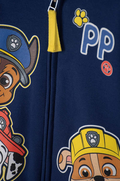 BUZO DE PAW PATROL AZUL Y AMARILLO CON CAPUCHA PARA NIÑO 2T A 5T