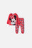 PIJAMA DE MINNIE MOUSE MANGA LARGA ROJO PARA BEBÉ NIÑA