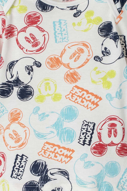 PIJAMA DE MICKEY MOUSE MULTICOLOR DE PANTALÓN LARGO PARA BEBÉ NIÑO