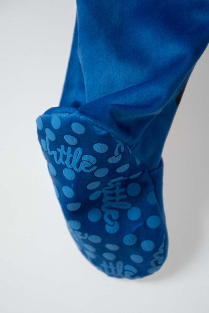 PIJAMA DE MICKEY MOUSE TIPO MAMELUCO AZUL PARA BEBÉ NIÑO