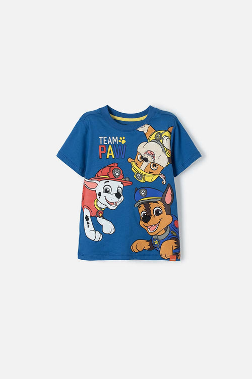 Card slide image -  CAMISETA DE PAW PATROL MANGA CORTA AZUL PARA NIÑO 2T A 6T