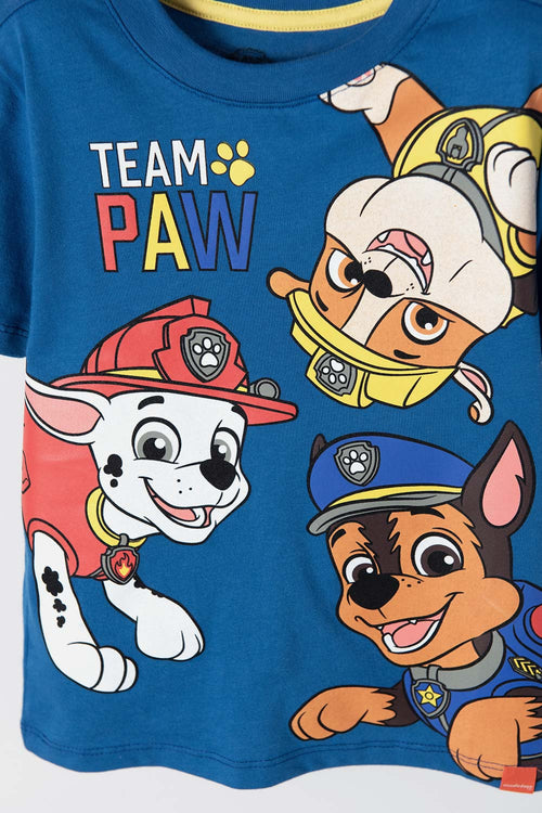 Card slide image -  CAMISETA DE PAW PATROL MANGA CORTA AZUL PARA NIÑO 2T A 6T