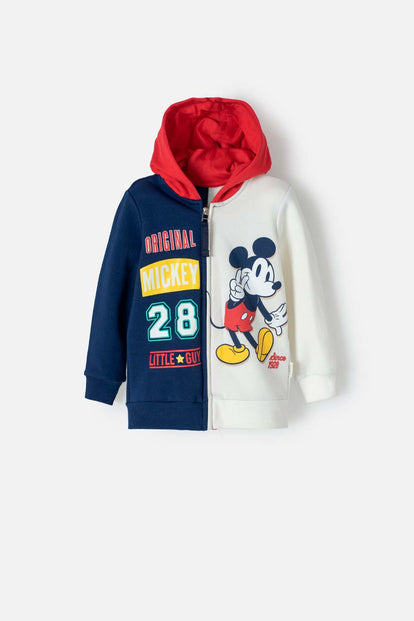 BUZO DE MICKEY MOUSE CON CAPUCHA MULTICOLOR PARA NIÑO 2T A 5T